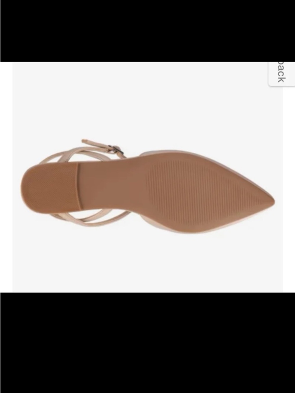 Journee Collection Metallic Taupe Pointed Toe Ankle Strap Heels - Picture 6 of 11